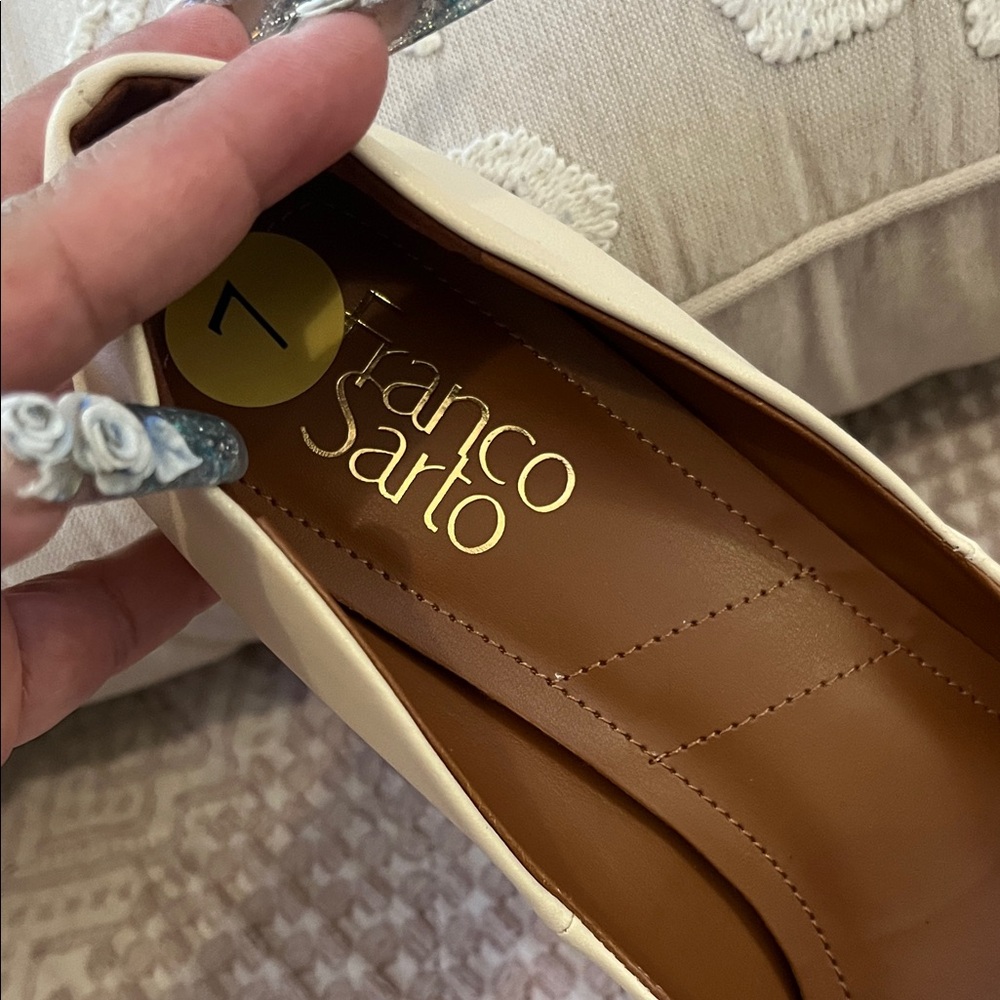 Franco Sarto Women's Ivory Loafers